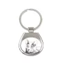 Russian Blue - keychain with a cat, keychain with a print, personalized pendant from the Art-Dog brand