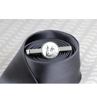 Russisch Blau - Krawattenklammer mit Katzenmotiv, personalisierter Krawattenclip, einzigartiges Geschenk für Männer von der Marke Art-Dog