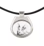 Russian Blue - cat necklace, personalized pendant with a photo, unique necklace for women and men by Art-Dog brand