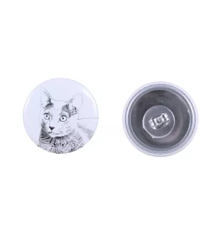 Bleu russe - boucles d'oreilles avec votre chat bien-aimé, photo personnelle, accessoire parfait pour les amoureux des chats de la marque Art.-Dog