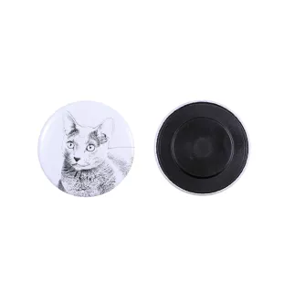 Kot rosyjski niebieski magnes z kotem mały Art-Dog