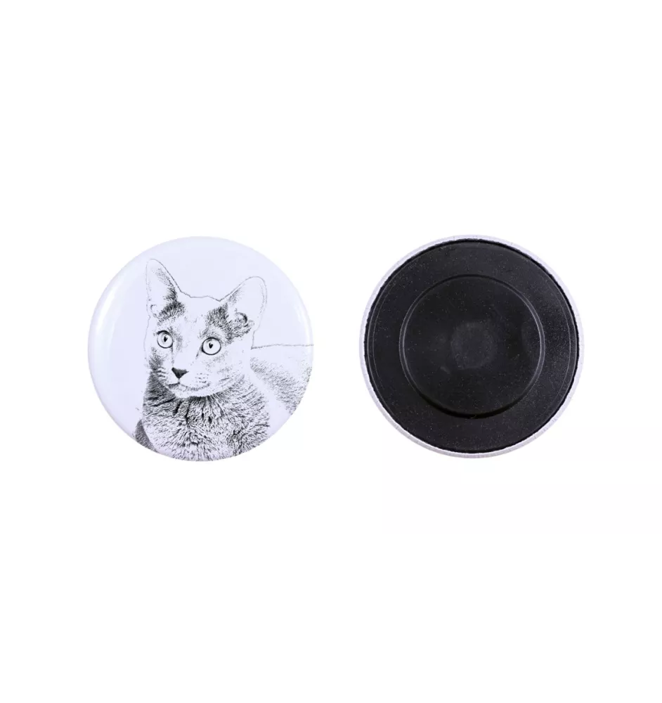 Kot rosyjski niebieski magnes z kotem mały Art-Dog