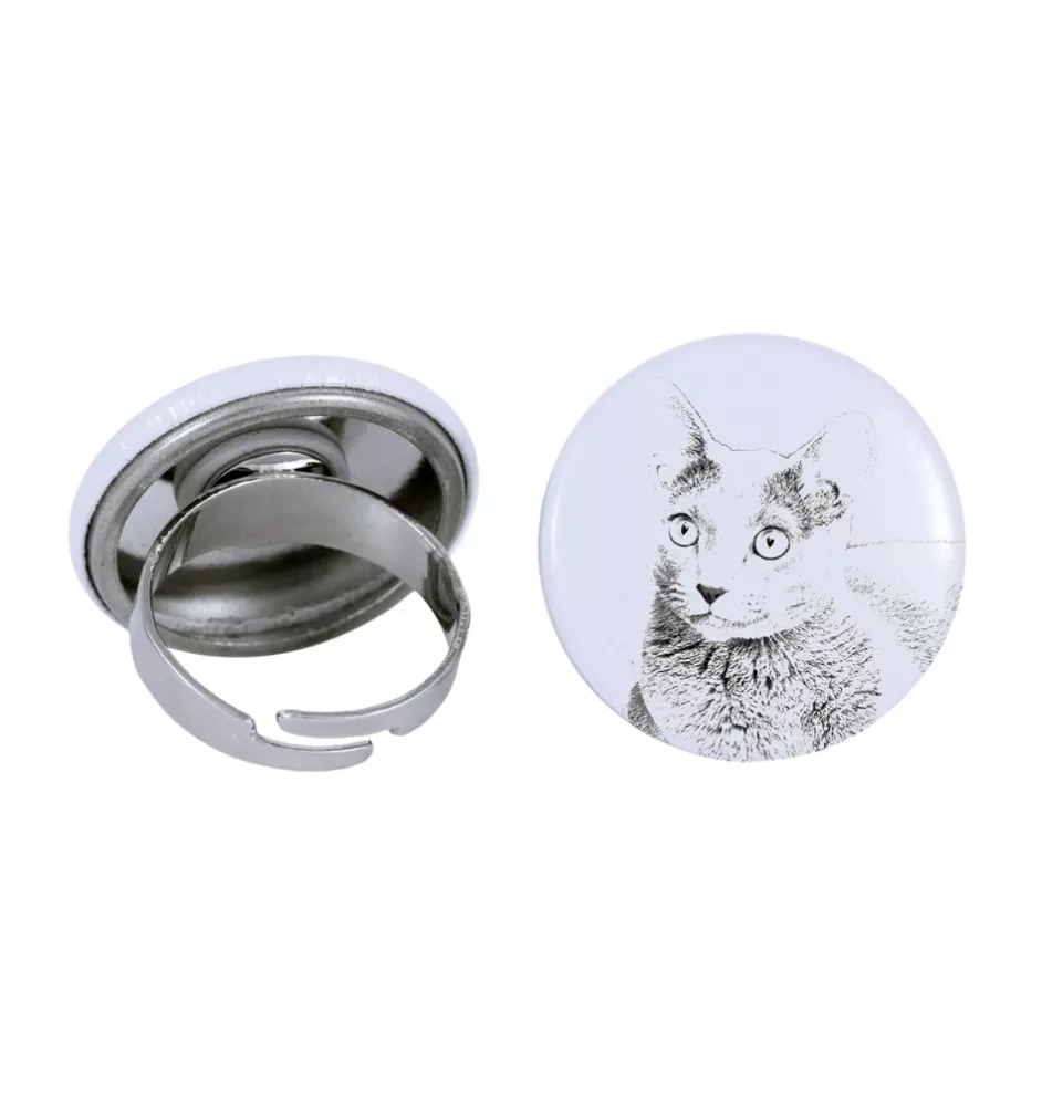 Russisch Blau - ein einzigartiger Ring, handgefertigt, Damenschmuck der Marke Art-Dog