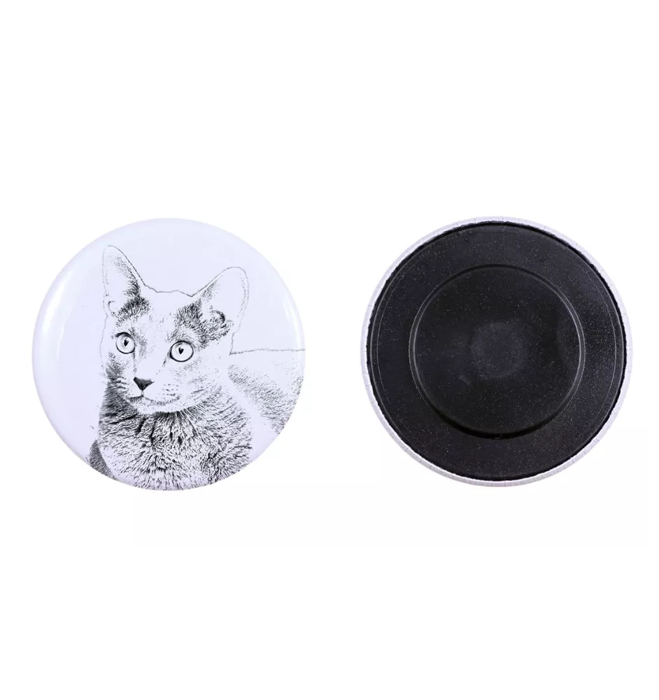 Kot rosyjski niebieski magnes z kotem duży Art-Dog