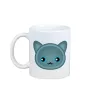 Russian Blue - mug with graphics and the logo of the Art-Dog brand