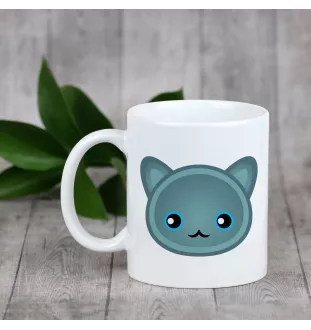 Bleu russe - tasse avec graphisme et logo de la marque Art-Dog