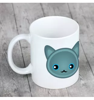 Bleu russe - tasse avec graphisme et logo de la marque Art-Dog