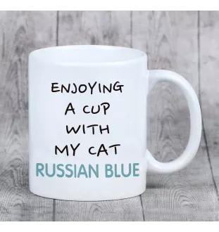 Russisch Blau - Tasse mit Grafik und Aufschrift der Marke Art-Dog