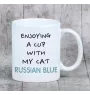 Russisch Blau - Tasse mit Grafik und Aufschrift der Marke Art-Dog