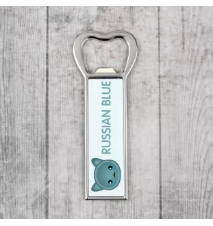 Bleu russe - ouvre-bouteille avec graphisme et logo de la marque Art-Dog