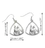 Russian Blue - cat earrings, hanging earrings with a picture, personalized jewelry with Art-Dog brand print.
