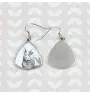 Russian Blue - cat earrings, hanging earrings with a picture, personalized jewelry with Art-Dog brand print.