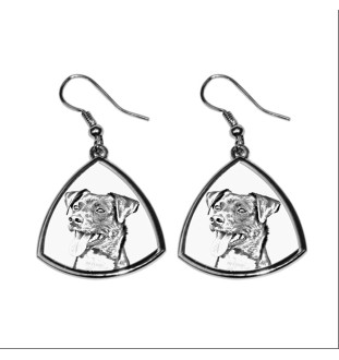 Danish Swedish Farmdog - dog earrings, hanging earrings with a picture, personalized jewelry with Art-Dog brand print