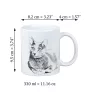 Russian Blue - cup with a cat, cute cup with graphics, a gift with your photo from the Art-Dog brand