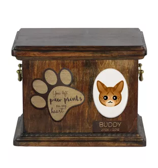 Savannah - urne pour les cendres de chat, urne personnalisée avec gravure, boîte commémorative pour les cendres de chat de la marque Art-Dog