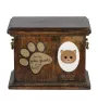 Selkirk Rex Katzenascheurne, personalisierte Urne mit Gravur, Erinnerungsbox für Katzenasche von der Marke Art-Dog