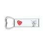 Savannah - bottle opener with a cat, personalized fridge opener, unique gift for men by Art-Dog brand