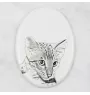 Savannah - une plaque commémorative avec une photo de chat, une plaque funéraire avec une impression, une plaque ovale personnalisée de la marque Art-Dog