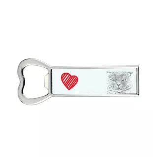 Fold écossais - ouvre-bouteille avec un chat, ouvre-bouteille personnalisé pour le réfrigérateur, cadeau unique pour homme de la marque Art-Dog