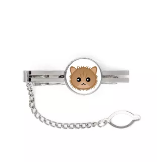 Selkirk Rex - elegant metal keychain as a gift from Art-Dog brand