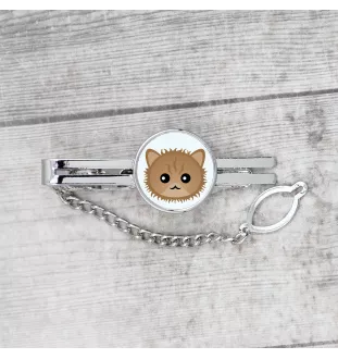 Selkirk Rex - eleganter Metallschlüsselanhänger von Art-Dog als Geschenk