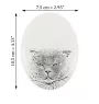Scottish Fold - commemorative plaque with a cat photo, tombstone with a print, personalized oval plaque from the Art-Dog brand