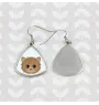 Selkirk Rex - elegant metal earrings as a gift from the Art-Dog brand