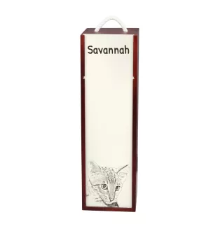 Savannah pudełko na wino z kotem Art-Dog