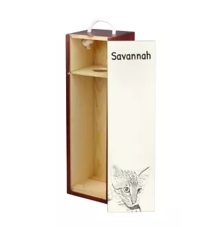 Savannah pudełko na wino z kotem Art-Dog