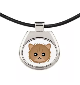 Selkirk Rex naszyjnik z kotem Art-Dog