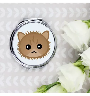 Selkirk Rex - pocket mirror for a purse by Art-Dog
