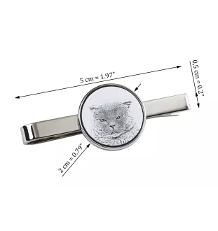 Scottish Fold - cat tie clip, personalized tie clip, unique gift for men from Art-Dog brand