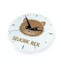 Selkirk Rex - MDF clock with graphics and the Art-Dog brand name