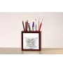 Fold écossais - porte-stylo avec un chat, organiseur de bureau avec impression, décoration de bureau personnalisée de la marque Art-Dog