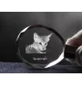 Savannah - Fob with cat photo, crystal key ring in gift box, unique gift by Art-Dog brand