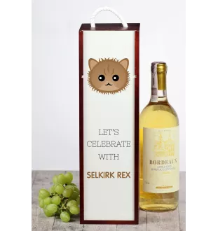 Selkirk Rex - wine box with graphics and the brand name Art-Dog