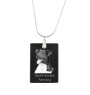 Danish-Swedish Farmdog - Crystal pendant with dog, silver necklace with photo, personalised pendant by Art-Dog brand