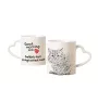 Chat Selkirk Rex I - tasse avec un chat, une tasse adorable avec une anse en forme de cœur, un cadeau universel de la marque Art-Dog