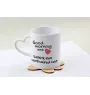 Selkirk Rex Tasse mit Katze, entzückende Tasse mit herzförmigem Henkel, universelles Geschenk der Marke Art-Dog