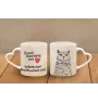 Selkirk Rex - cat mug, adorable heart-shaped handle mug, universal gift from Art-Dog brand