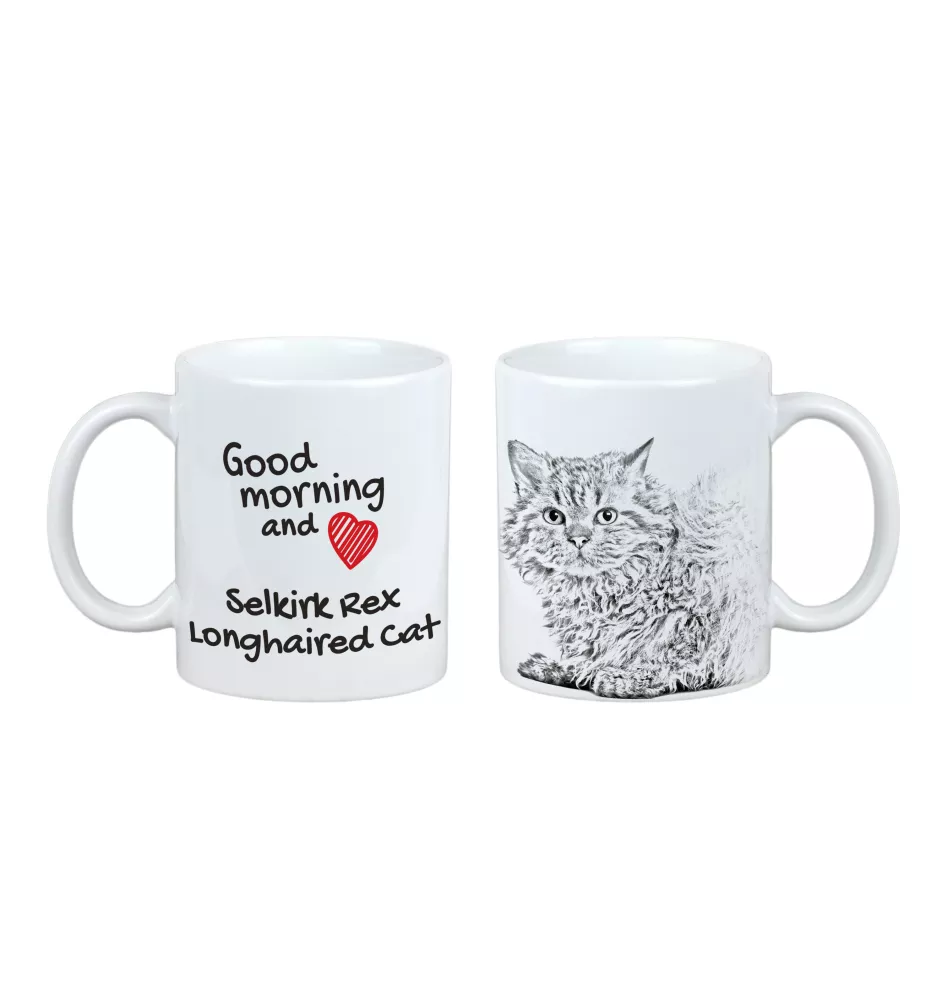 Selkirk Rex I kubek z kotem good morning Art-Dog