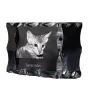 Savannah - crystal with a cat picture, glass statuette with a picture, unique frame with a picture from Art-Dog brand