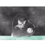 Savannah zegar w kształcie serca z kotem Art-Dog