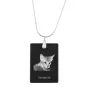Savannah - Crystal pendant with cat, silver necklace with photo, personalised pendant by Art-Dog brand