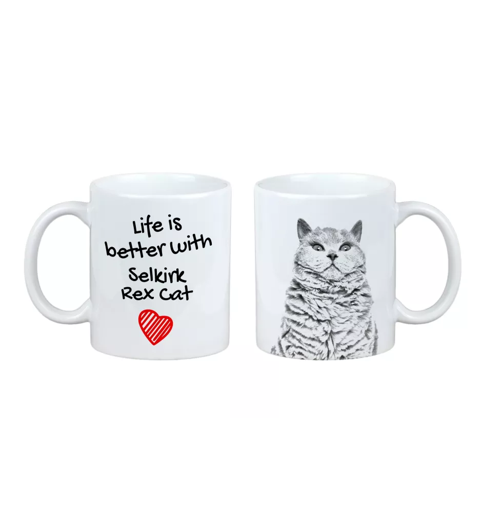 Selkirk Rex - tasse avec un chat, tasse avec une photo, cadeau personnalisé de la marque Art-Dog