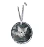 Savannah - crystal bauble with a photo, photo of a cat in crystal, personalized Christmas tree ornament by Art-Dog brand