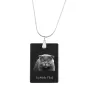 Scottish Fold - Crystal pendant with cat, silver necklace with photo, personalised pendant by Art-Dog brand