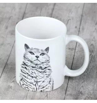 Selkirk Rex - Tasse mit Katze, entzückende Tasse mit Grafik, Geschenk mit Ihrem Foto von der Marke Art-Dog