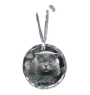 Szkocki zwisłouchy medal kryształowy z kotem Art-Dog