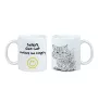 Selkirk Rex Katze I - Tasse mit Katze, fröhliche Tasse für Hundefreunde, personalisiertes Geschenk der Marke Art-Dog